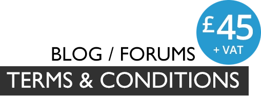 Blog Terms and Conditions and Forums